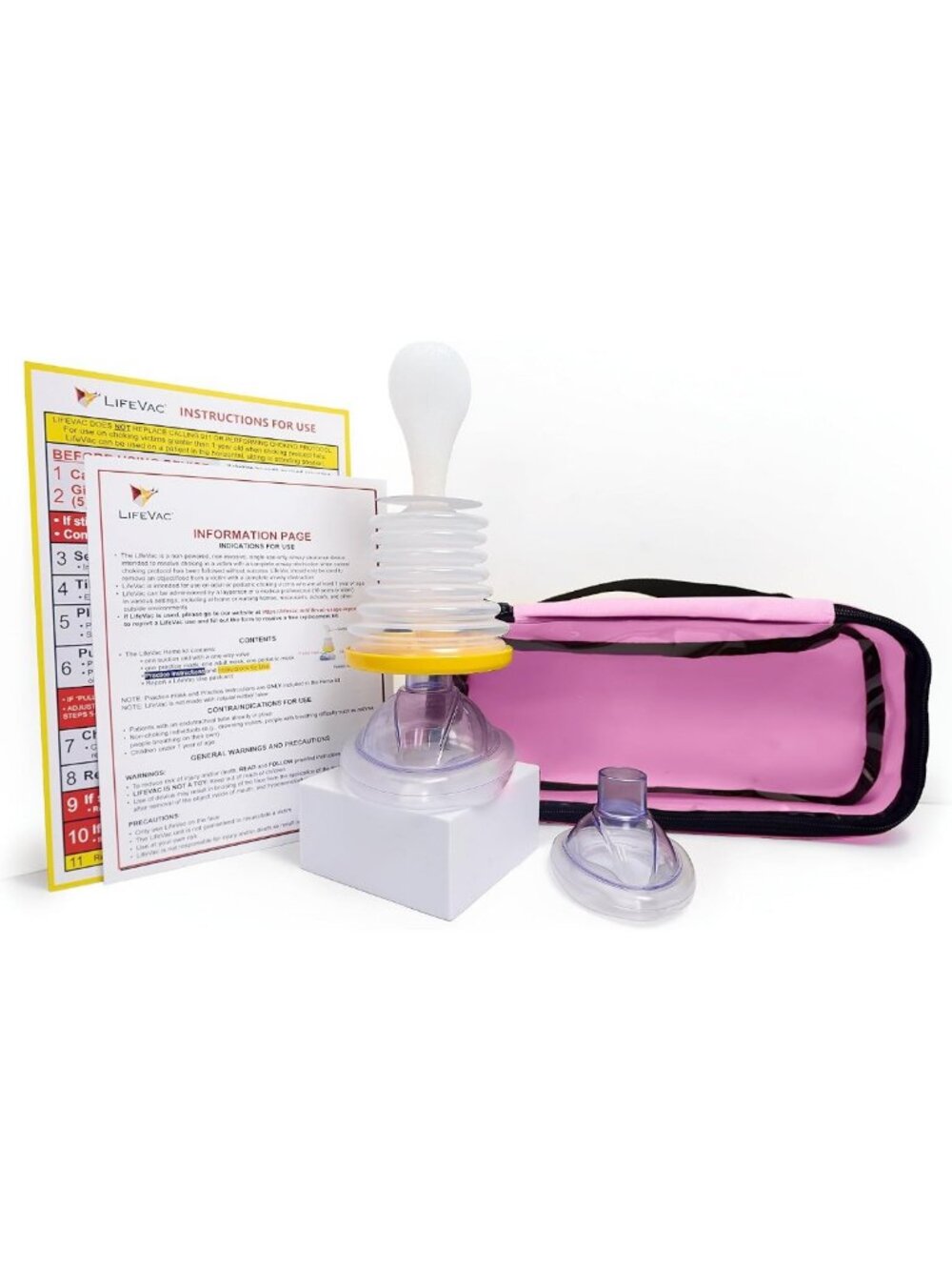 Portable Suction Rescue Device Travel Kit - First Aid for Kids & Adults
